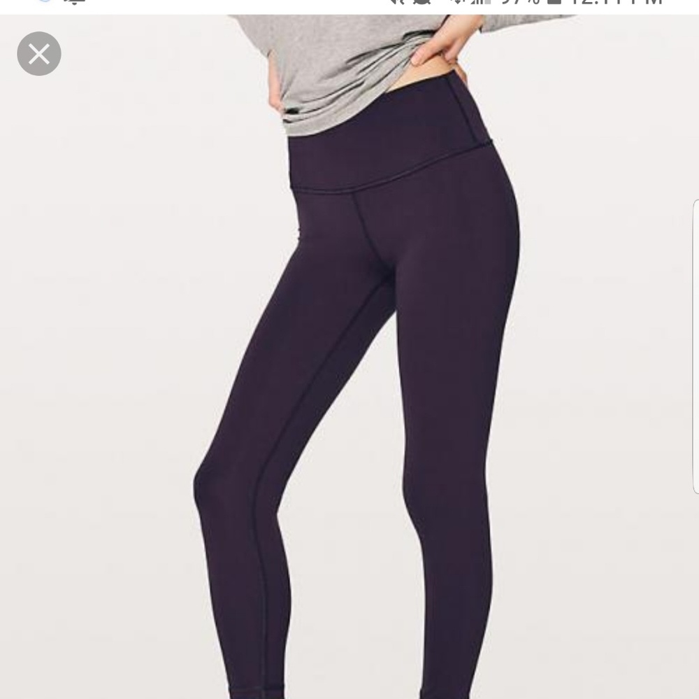Women's Purple High-Waisted Leggings